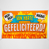 XXL Gevelvlag Van harte gefeliciteerd